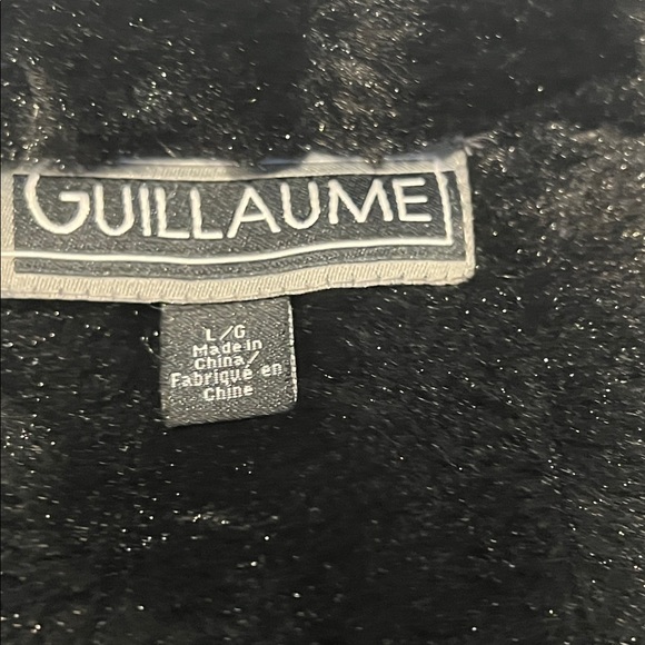 Guillaume Black Hooded Faux Fur Lined Coat Size L - Picture 13 of 15